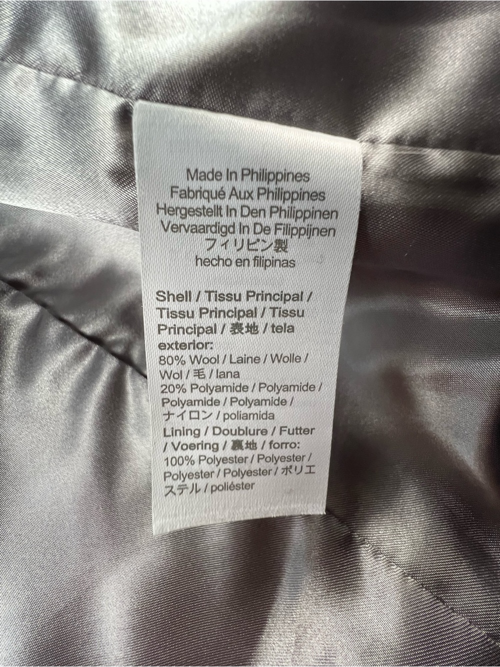 J. CREW Nello Gori Toscana Coat Italian Stadium-Cloth Wool Blend Size 10 Gray - Picture 6 of 14
